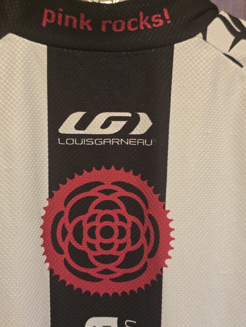 Louis Garneau Velorosa Cycling Jersey M Full Zip Pockets Short Sleeve - Picture 7 of 8